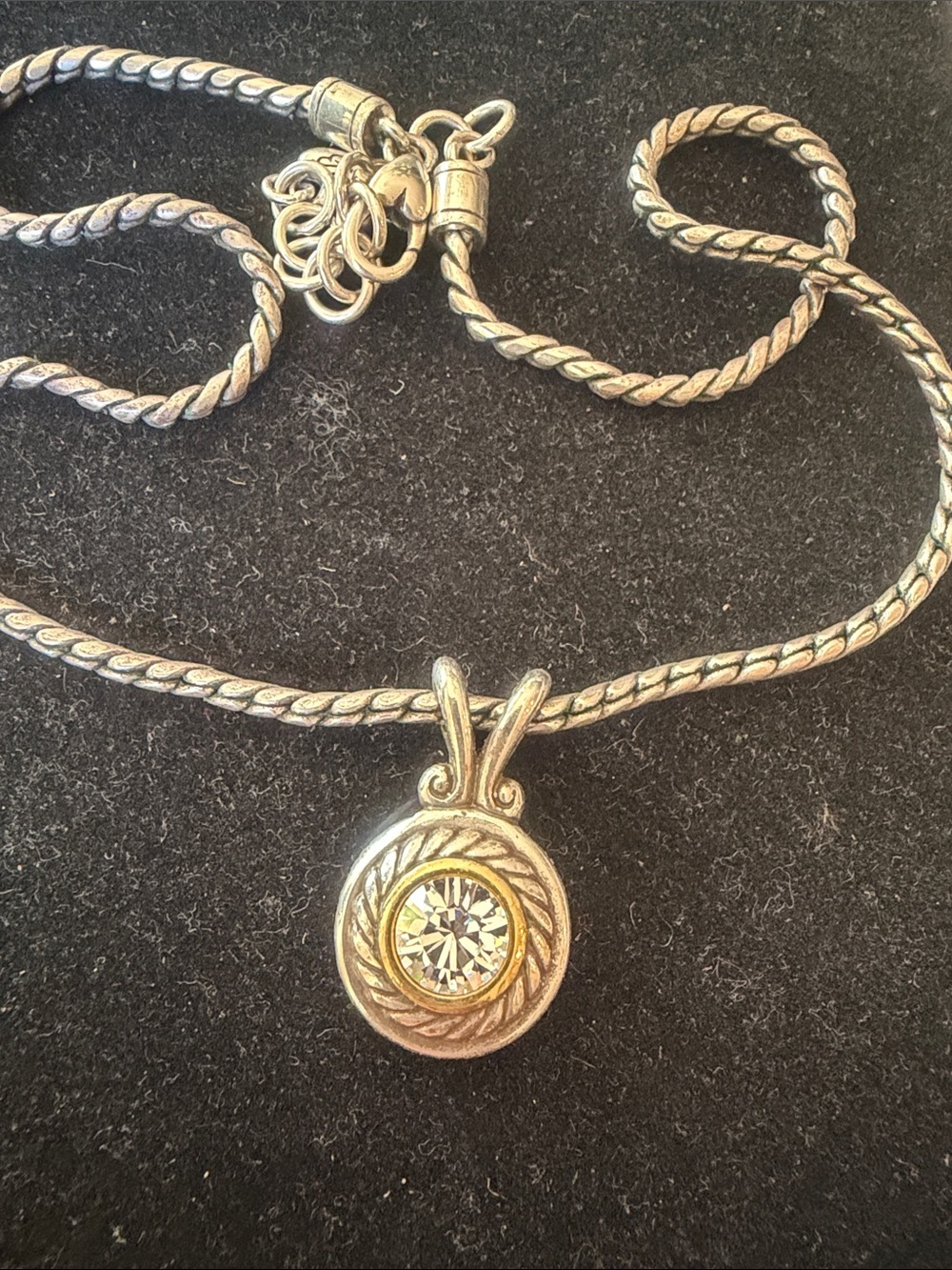 Brighton Pendant Necklace with Clear Crystal Accent